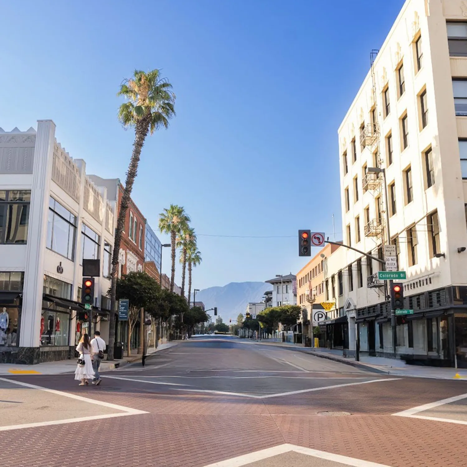 Old Town Pasadena, California.